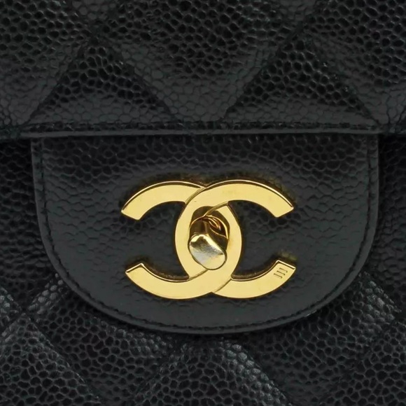 CHANEL JUMBO Flap Bag Quilted Caviar & Chanel Cambon POCHETTE & Chanel Wallet - Picture 10 of 16